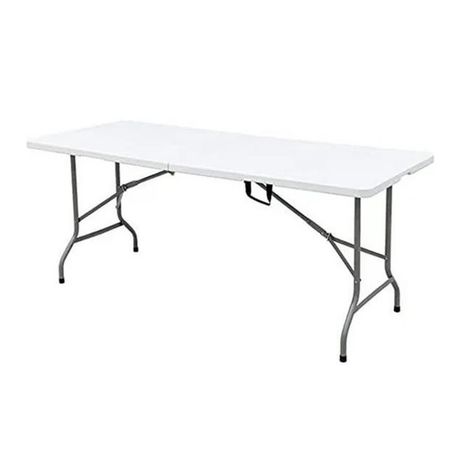 ZYS - 1.8M Folding Trestle Table 180X74X74 CM - White